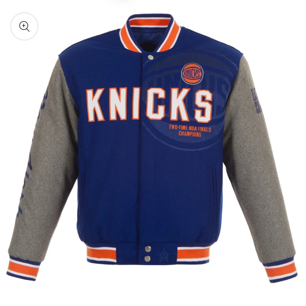 JH Design Knicks Two-Tone Reversible Wool Jacket